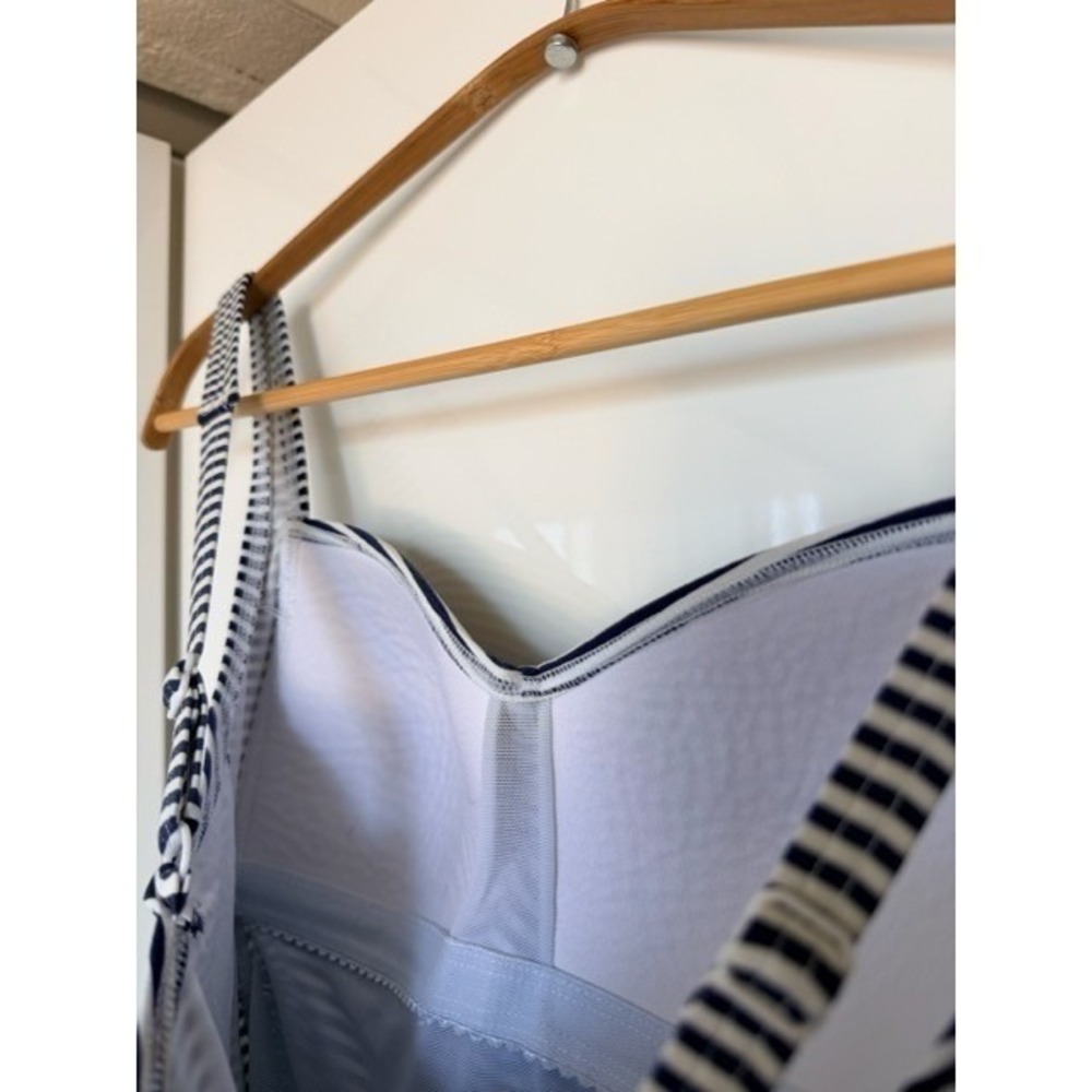 Bond-Eye Australia Navy White Striped One Piece Swimsuit Size 10 6 - Picture 9 of 9